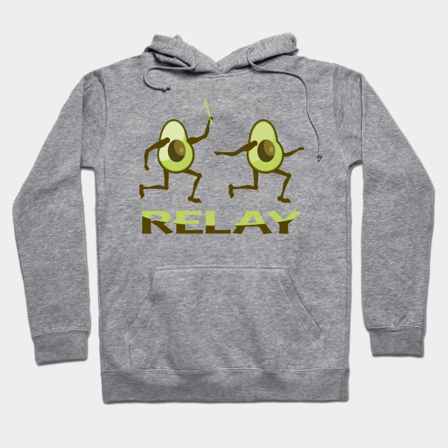 Relay race avocados Hoodie by mailboxdisco
